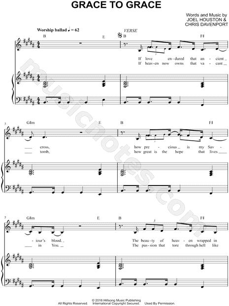 hillsong worship sheet music